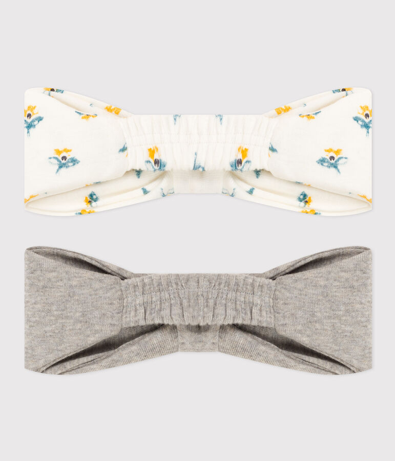 Lot de 2 bandeaux en coton b&eacute;b&eacute; variante 1