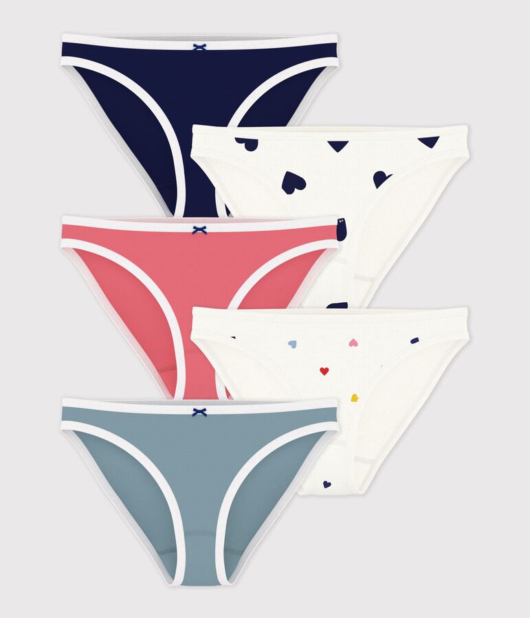 Lot de culottes femme en coton imprim&eacute; variante 1