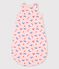 Gigoteuse bébé imprimé en coton rose MINOIS/blanc MULTICO