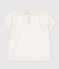 Blouse en gaze de coton bio bébé blanc MARSHMALLOW