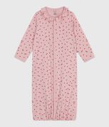 Combisac bébé en coton à col imprimé rose JOLI/blanc MULTICO