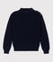 Pull en côte anglaise en coton Femme bleu SMOKING