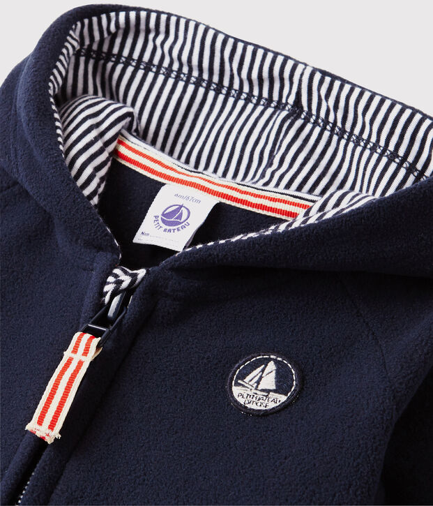 Sweatshirt en polaire b&eacute;b&eacute; bleu