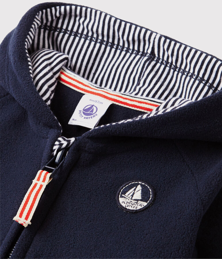 Sweatshirt en polaire b&eacute;b&eacute; bleu ABYSSE
