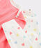 Combinaison déguisement avecun masque petite fille blanc MARSHMALLOW/blanc MULTICO
