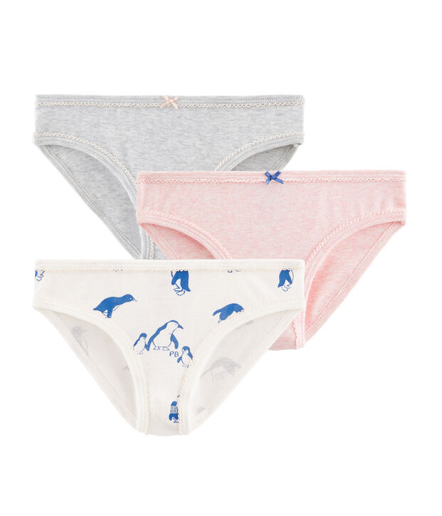 Trio de culottes petite fille multicouleur