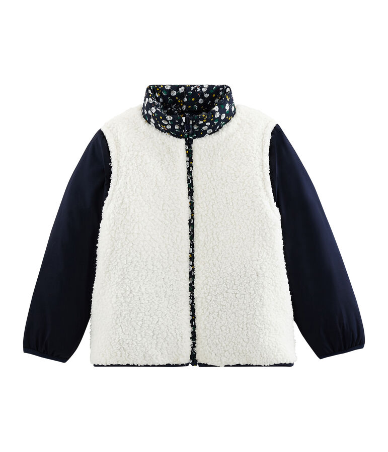 Doudoune 3 en 1 enfant fille bleu/multicouleur