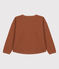 Sweatshirt en tubique matelassé enfant fille / garçon marron CINA