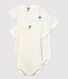 Lot de 3 bodies manches courtes coeurs en coton