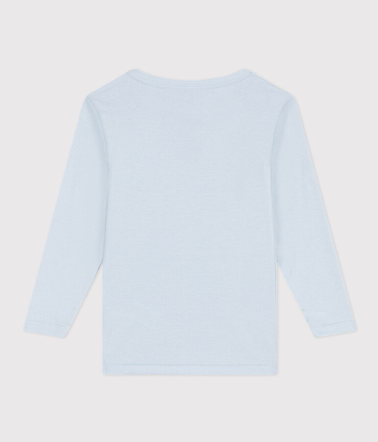 Tee Shirt manches longues en coton bleu