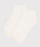 Lot de 2 paires de chaussettes unies en jersey de coton enfants variante 1