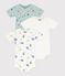 Lot de bodies manches courtes en coton imprim&eacute; dragons b&eacute;b&eacute; multicouleur