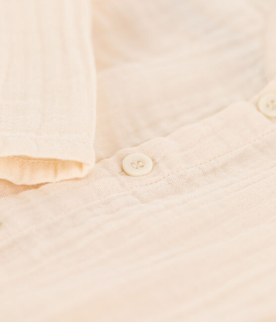 Chemise bébé en gaze de coton écru AVALANCHE