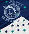 Pyjacourt petit garçon en lin/coton bleu MEDIEVAL/blanc MULTICO