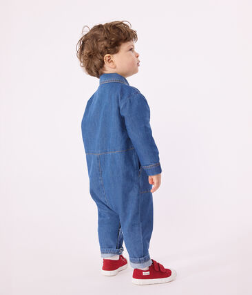 Combinaison longue en denim bébé