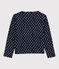 Cardigan enfant fille bleu SMOKING/blanc MULTICO