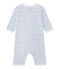 Dors bien sans pieds bébé fille blanc ECUME/bleu BLEU