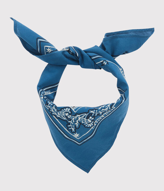 Bandana enfant fille-garçon bleu BRASIER/blanc MULTICO