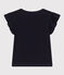 Tee-shirt en coton enfant fille bleu SMOKING