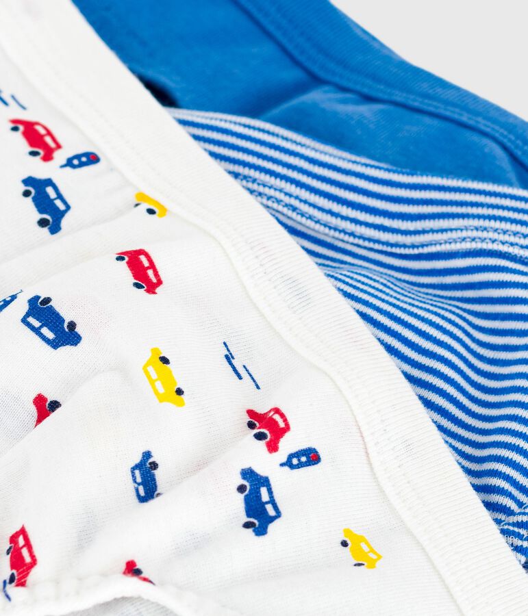 Lot de slips enfant en coton imprim&eacute; voitures variante 1