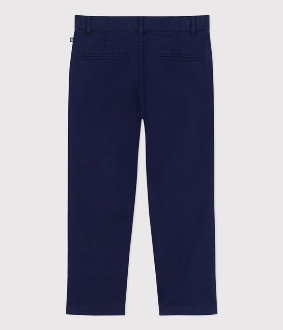 Pantalon chino enfant garçon bleu MEDIEVAL