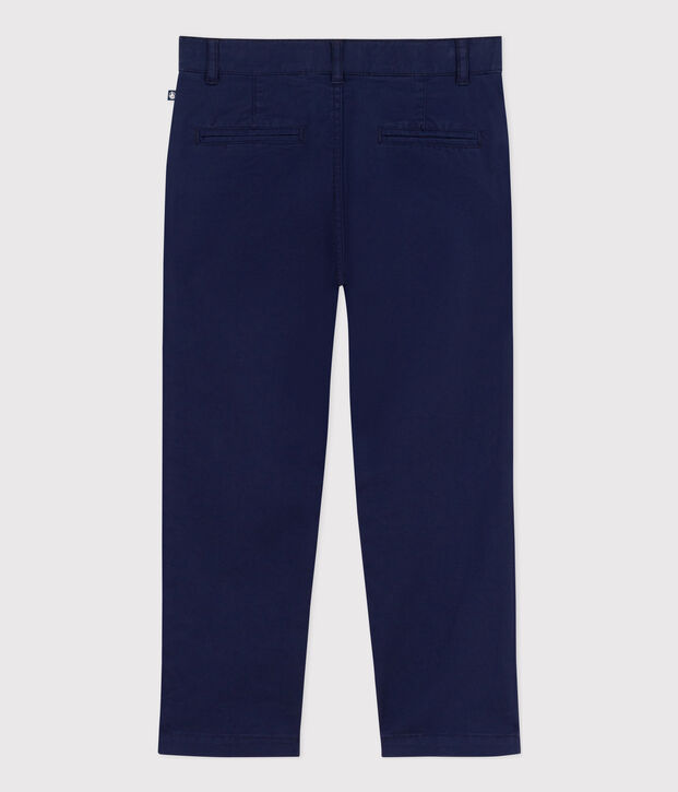 Pantalon chino enfant gar&ccedil;on bleu