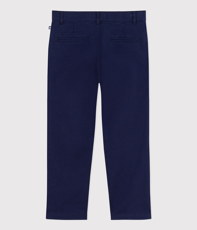 Pantalon chino enfant gar&ccedil;on bleu MEDIEVAL