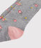 Collants bébé fille rose CHARME/gris SUBWAY