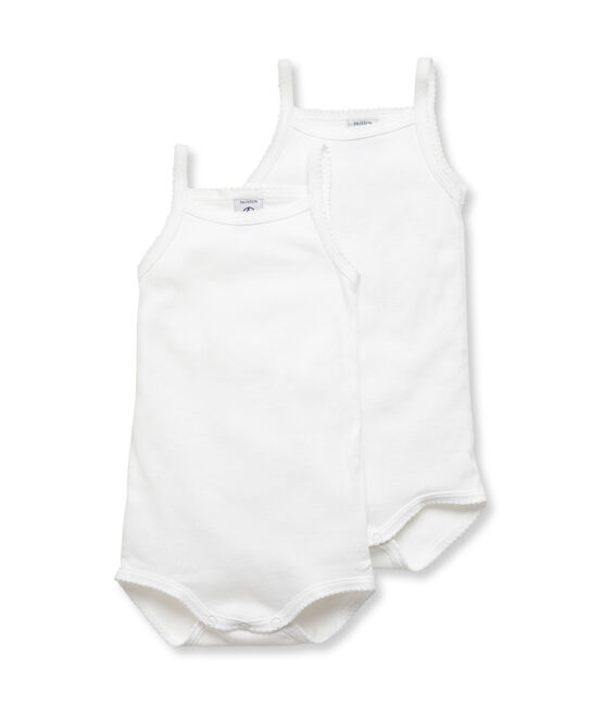 Duo De Bodies A Bretelles Bebe Fille Special Lot 00 Petit Bateau