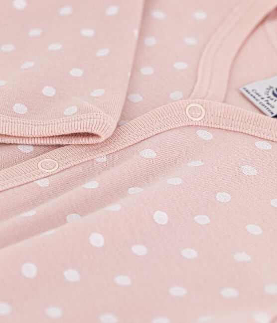 Dors-bien pois en coton SALINE/ MARSHMALLOW
