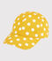 Casquette imprimée à pois enfant fille jaune SHINE/blanc MARSHMALLOW
