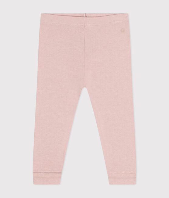 Legging en coton bébé rose SALINE