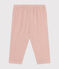 Pantalon en gaze de coton bébé rose SALINE