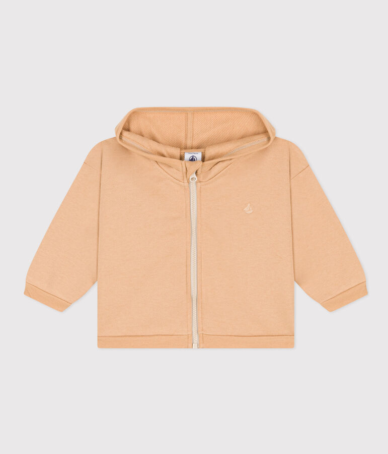 Sweatshirt &agrave; capuche en molleton b&eacute;b&eacute; beige TOURONE