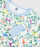Pyjama imprimé jungle petit garçon en coton blanc MARSHMALLOW/blanc MULTICO