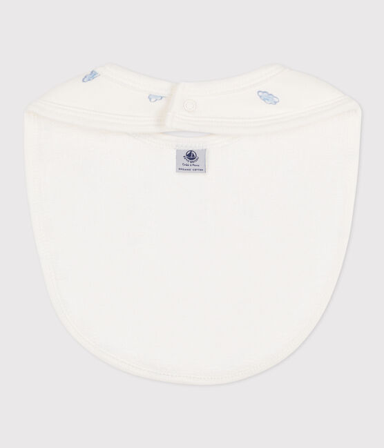 Bavoir imprimé en coton blanc MARSHMALLOW/blanc MULTICO
