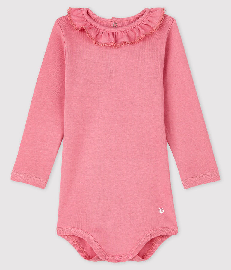 Body manches longues b&eacute;b&eacute; fille rose