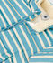 Doudoune rayée capuche rétractable bébé bleu AZUL/blanc AVALANCHE