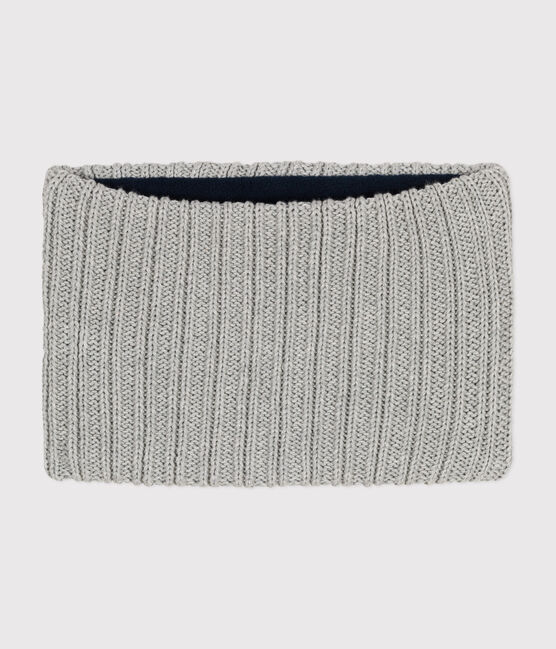 Snood en tricot doublé en polaire enfant gris CHATON CHINE