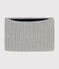 Snood en tricot doublé en polaire enfant gris CHATON CHINE