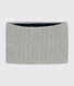 Snood en tricot doublé en polaire enfant