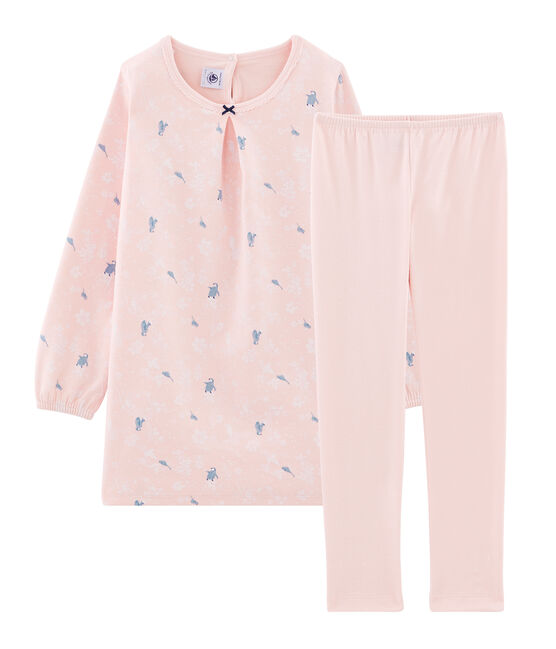 Chemise De Nuit Manches Longues Imprimee Pingouin Petite Fille En Jersey Double Face Minois Multico Petit Bateau