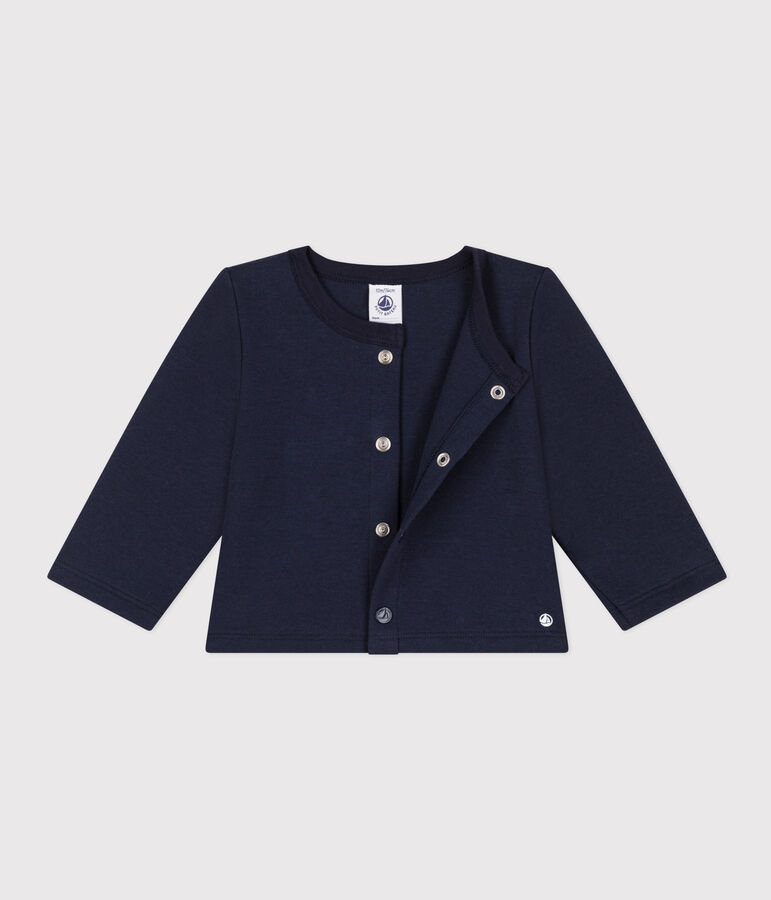 Cardigan en jersey &eacute;pais b&eacute;b&eacute; bleu