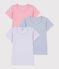 Lot de tee-shirts enfant en coton manches courtes unis multicouleur