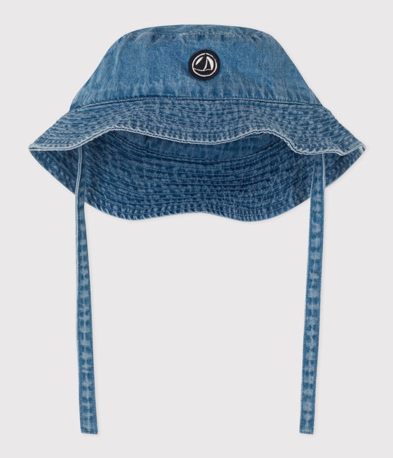 Bob en denim bleu à nouer bébé bleu DENIM CLAIR