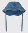 Bob en denim bleu à nouer bébé bleu DENIM CLAIR