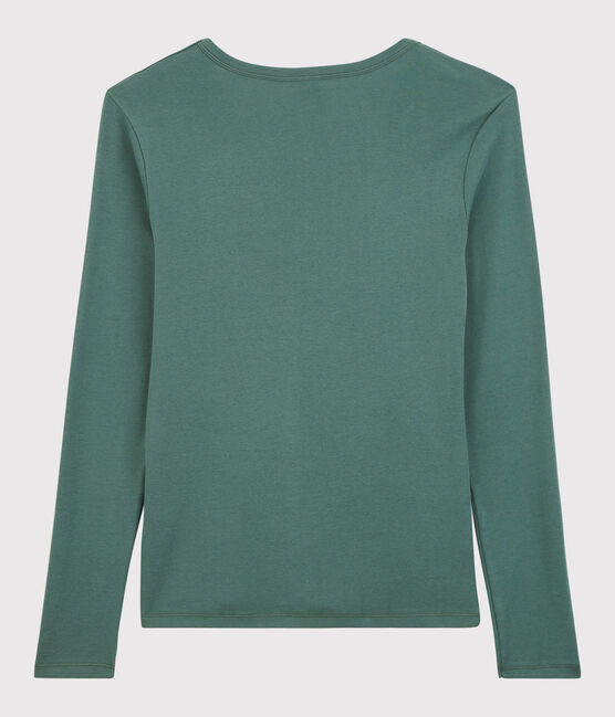 T-shirt col V iconique en coton Femme vert VALLEE