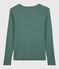 T-shirt col V iconique en coton Femme vert VALLEE
