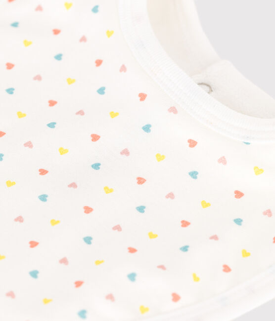Bavoir naissance en coton imprimé bleu MARSHMALLOW/ AQUATIC