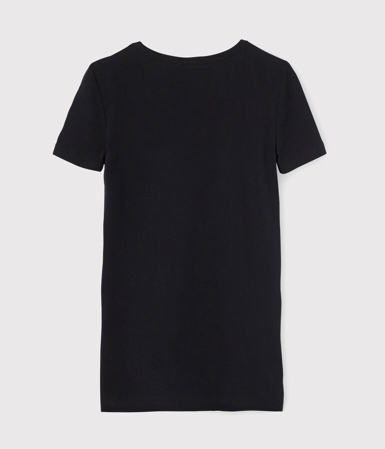 T-shirt col V iconique en coton Femme bleu SMOKING